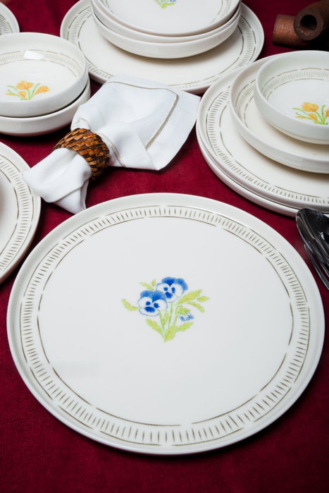 Hermia Mimoza Juego de Cena de Porcelana de 18 Piezas Multicolor